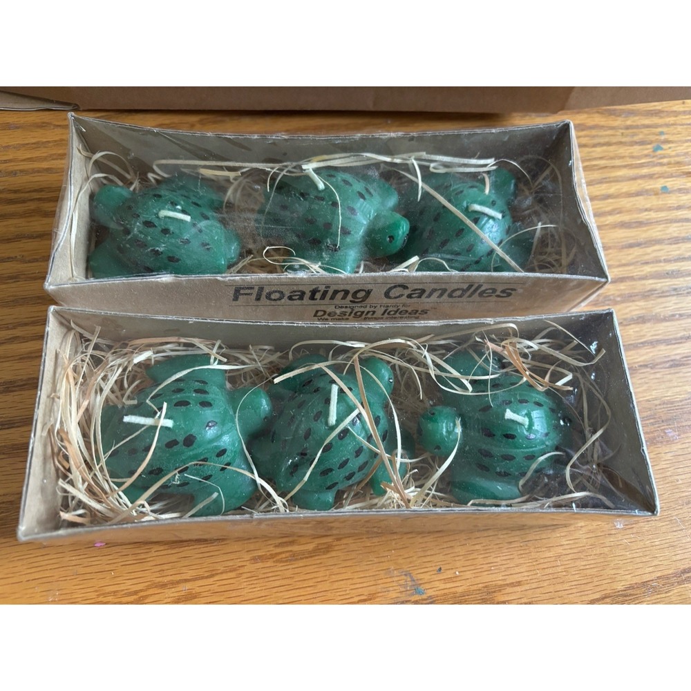 Floating Candle Frog Set of 6 Floating Candles 2" Long Whimsical Decorative Frog